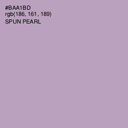 #BAA1BD - Spun Pearl Color Image